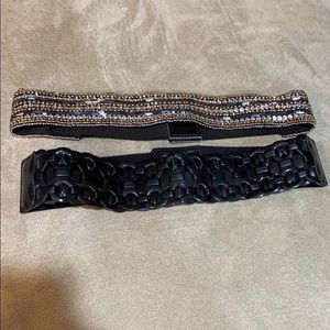 2 cute belts! Stretchy elastic back!!